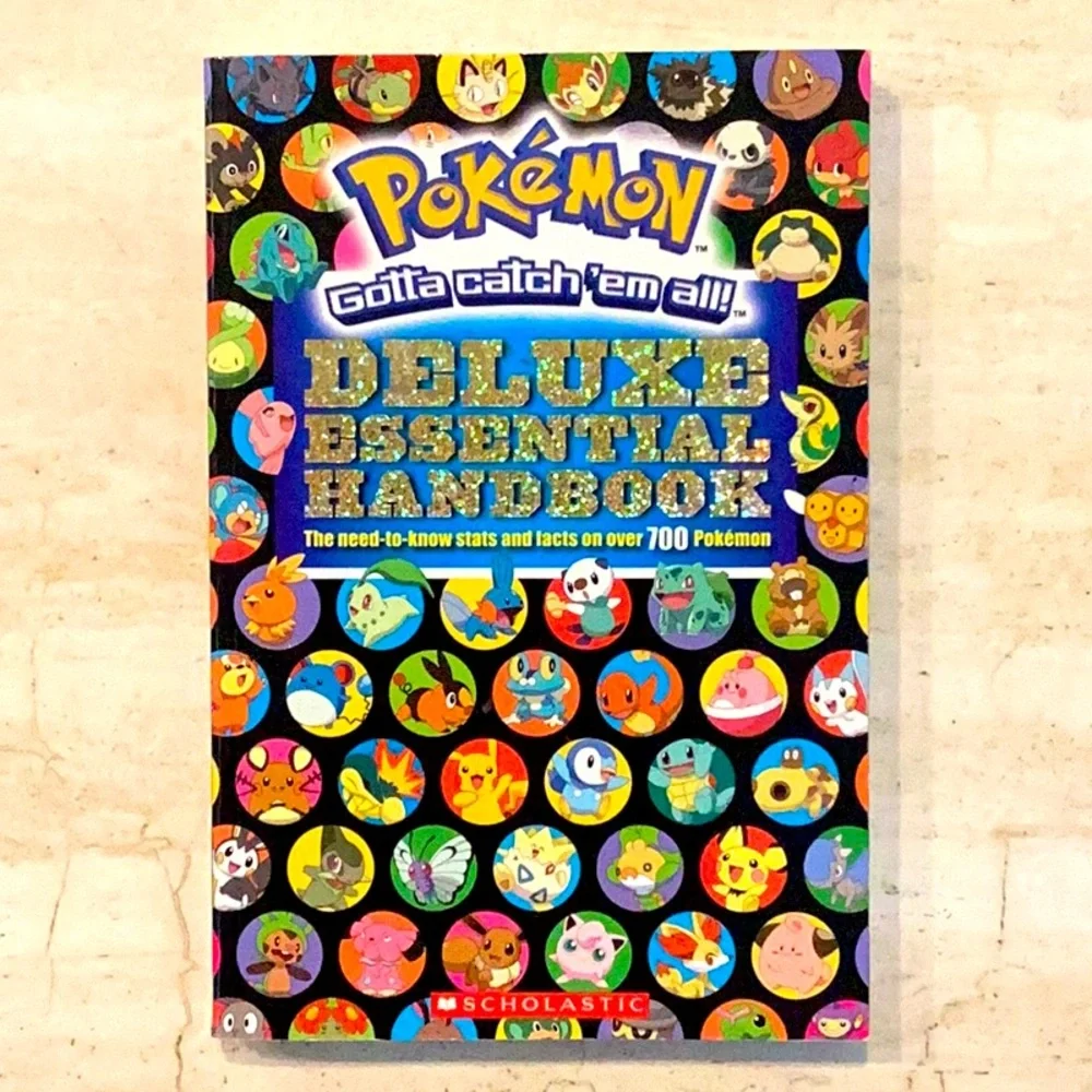 Pokemon Deluxe Essential Handbook Book Stats & Facts Guide 2015 Scholastic